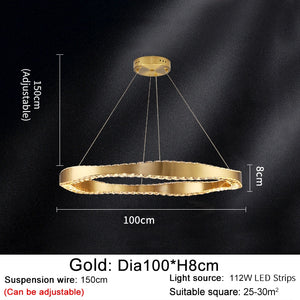 Crystal Ring Chandelier: Exquisite Lighting Décor-Ceiling Chandelier