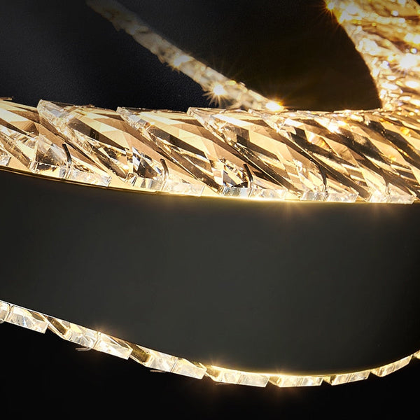 Crystal Ring Chandelier: Exquisite Lighting Décor-Ceiling Chandelier