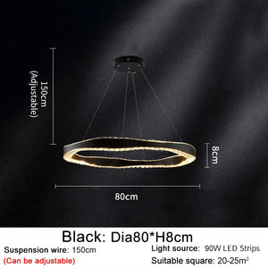 Crystal Ring Chandelier: Exquisite Lighting Décor-Ceiling Chandelier