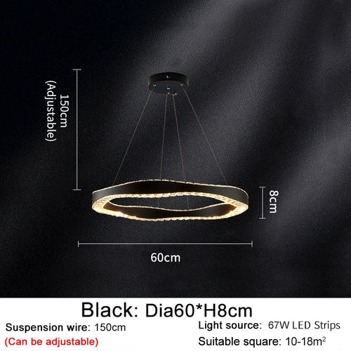 Crystal Ring Chandelier: Exquisite Lighting Décor-Ceiling Chandelier