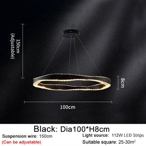 Crystal Ring Chandelier: Exquisite Lighting Décor-Ceiling Chandelier