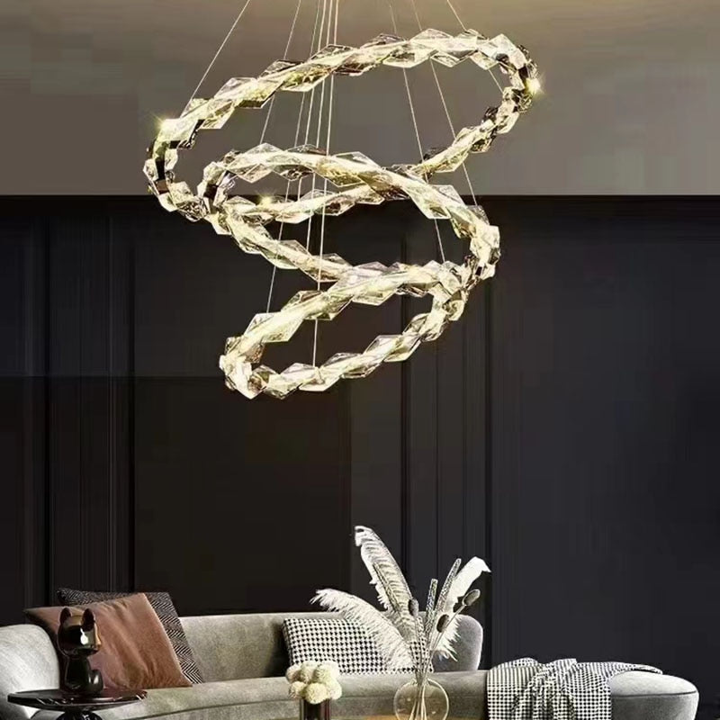 Crystal Ring Chandelier - Illumination for Every Space-Ceiling Chandelier