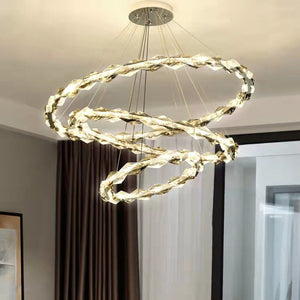 Crystal Ring Chandelier - Illumination for Every Space-Ceiling Chandelier