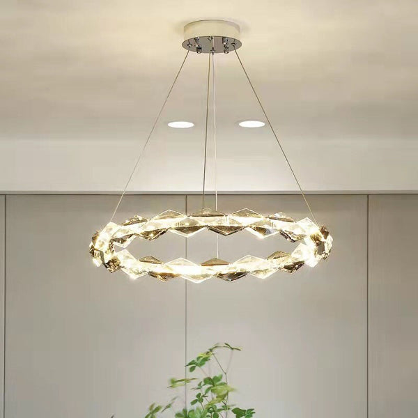 Crystal Ring Chandelier - Illumination for Every Space-Ceiling Chandelier