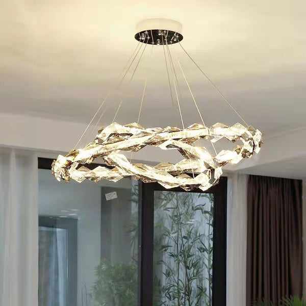 Crystal Ring Chandelier - Illumination for Every Space-Ceiling Chandelier