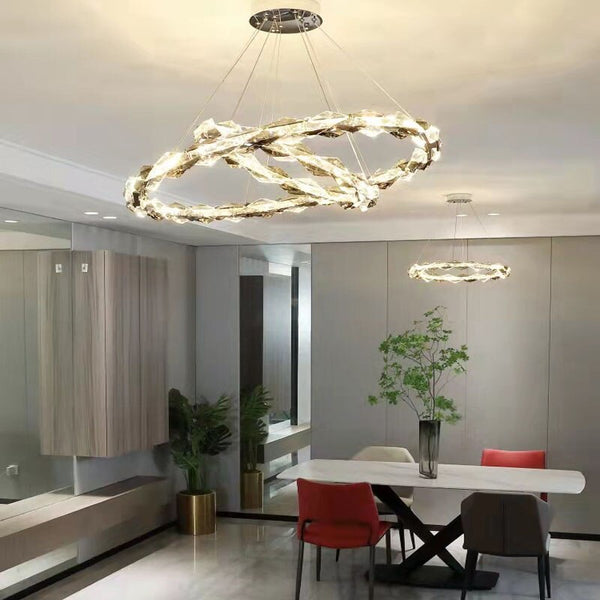 Crystal Ring Chandelier - Illumination for Every Space-Ceiling Chandelier