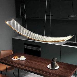 Crystal Slope Pendant Kitchen Island Light-Kitchen Island
