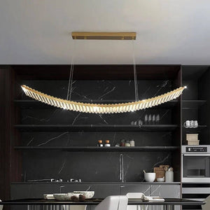 Crystal Slope Pendant Kitchen Island Light-Kitchen Island