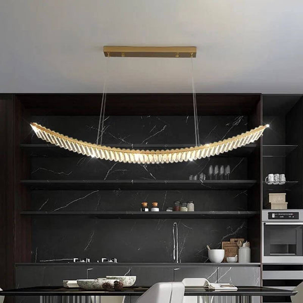 Crystal Slope Pendant Kitchen Island Light-Kitchen Island