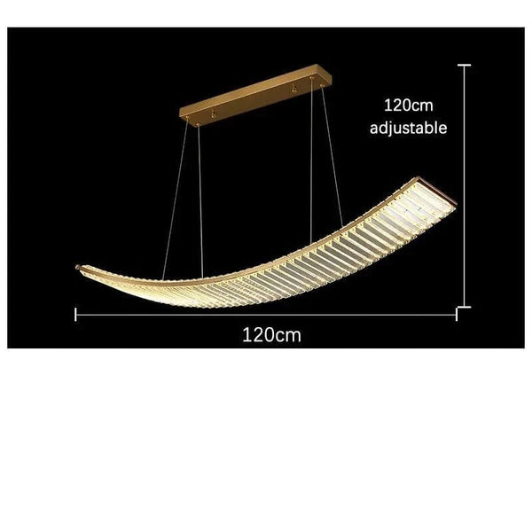 Crystal Slope Pendant Kitchen Island Light-Kitchen Island