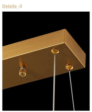 Crystal Slope Pendant Kitchen Island Light-Kitchen Island