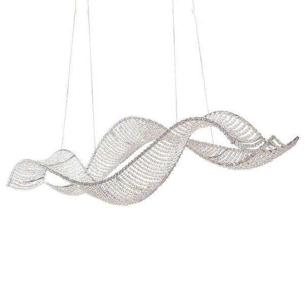Crystal Swirl Chandelier Light-Kitchen Island