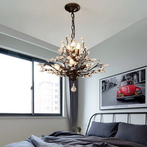 Crystal Tree Chandelier: Elegant Lighting Fixture-Ceiling Chandelier