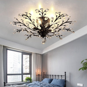 Crystal Tree Chandelier: Elegant Lighting Fixture-Ceiling Chandelier