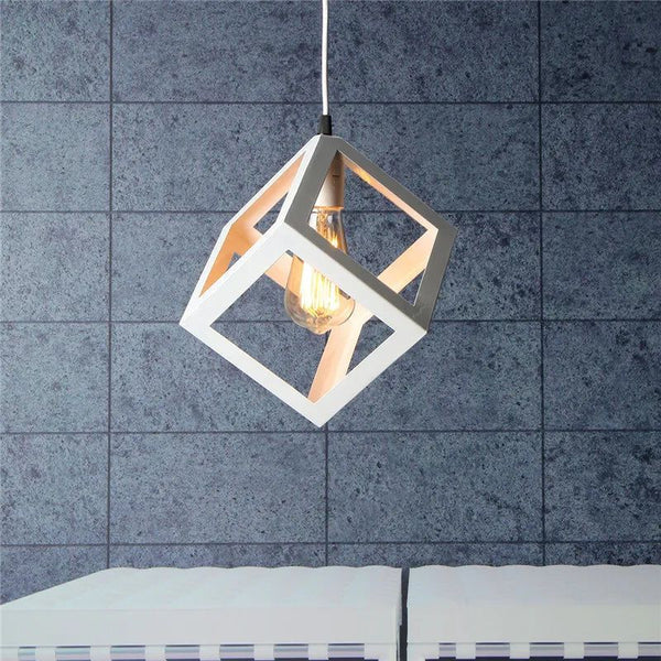 Cube Pendant Light Metal Elegance - Illuminate with Style-Pendant Lights