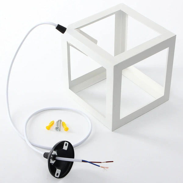 Cube Pendant Light Metal Elegance - Illuminate with Style-Pendant Lights