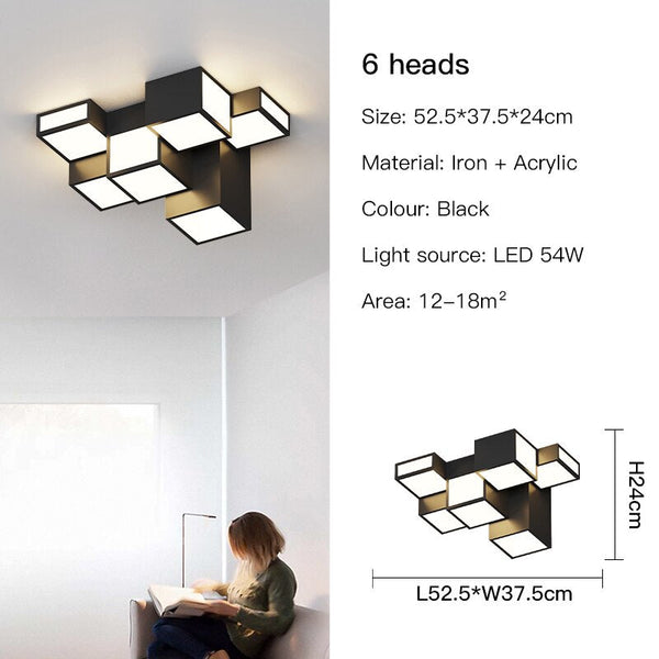 Cubes Ceiling Light - Illuminate with a Modern Flair-Ceiling Chandelier