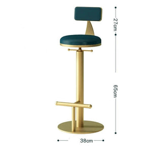 Cucina Velvet Bar Stool Chair for Kitchen Island Counter-Bar Stools