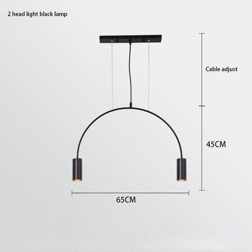 Curve Hanging Light - Illuminate in Style-Kitchen Island