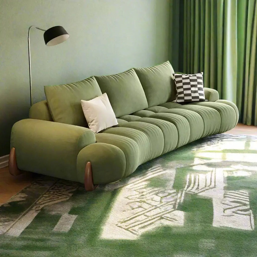 Curved Luxo Living Room Sofa Set-Sofa Set