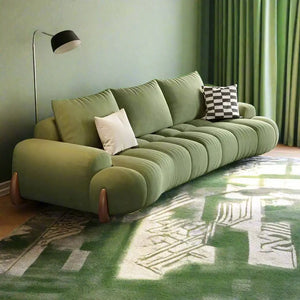 Curved Luxo Living Room Sofa Set-Sofa Set