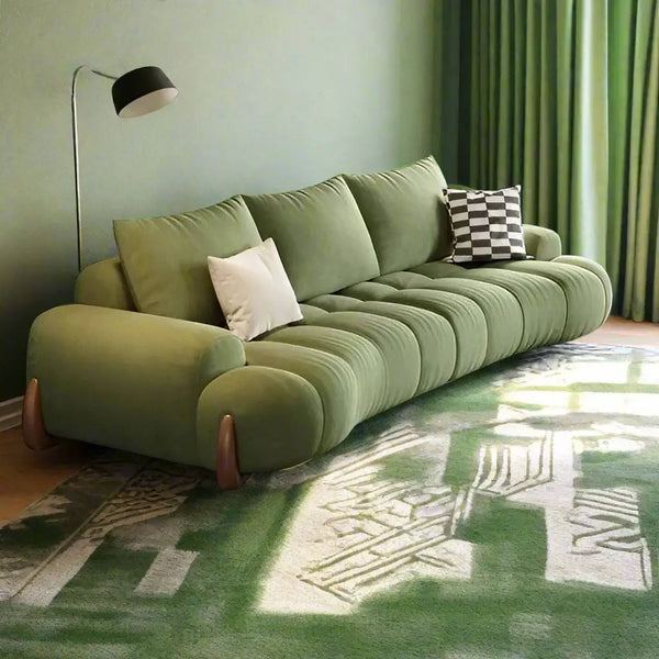 Curved Luxo Living Room Sofa Set-Sofa Set