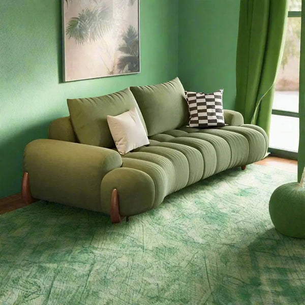 Curved Luxo Living Room Sofa Set-Sofa Set