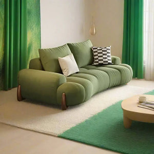 Curved Luxo Living Room Sofa Set-Sofa Set