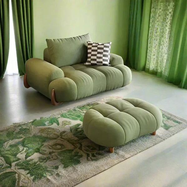 Curved Luxo Living Room Sofa Set-Sofa Set