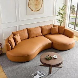 Curved Sectional Boucle Sofa Couch – Luxurious Comfort & Timeless Style-Sofa Set