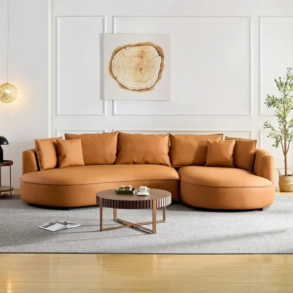 Curved Sectional Boucle Sofa Couch – Luxurious Comfort & Timeless Style-Sofa Set