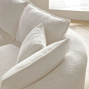 Curved Sectional Boucle Sofa Couch – Luxurious Comfort & Timeless Style-Sofa Set