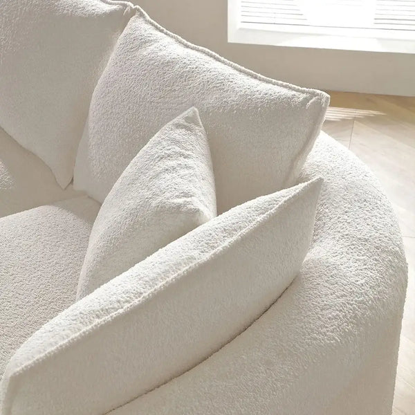 Curved Sectional Boucle Sofa Couch – Luxurious Comfort & Timeless Style-Sofa Set
