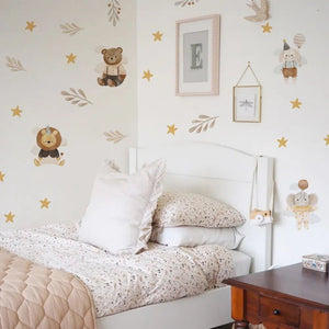 Cute Cartoon Animal Wall Sticker for Baby Girl Room Decor-