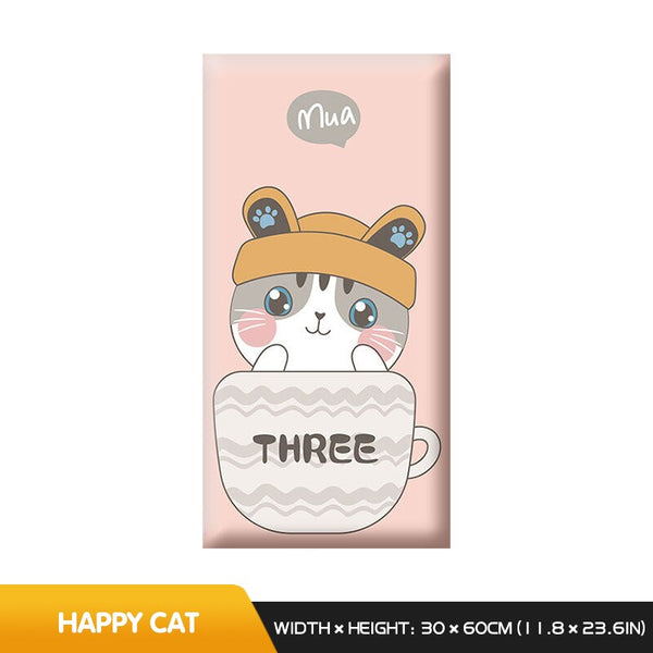 Cute Kitten Friends Kids Wall Padded Safety Cushions-Anti Collision Padded Wall Stickers