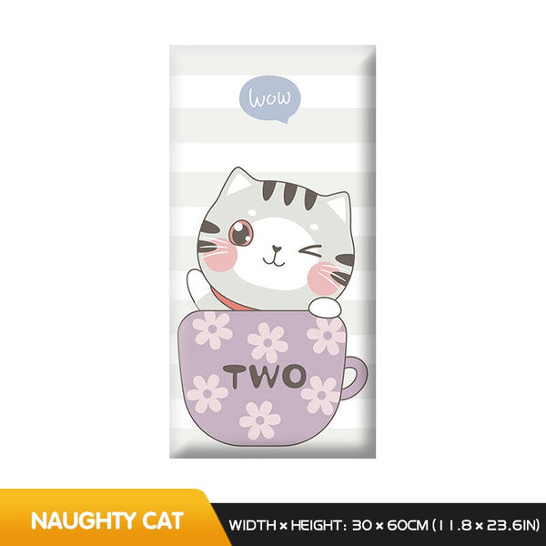 Cute Kitten Friends Kids Wall Padded Safety Cushions-Anti Collision Padded Wall Stickers