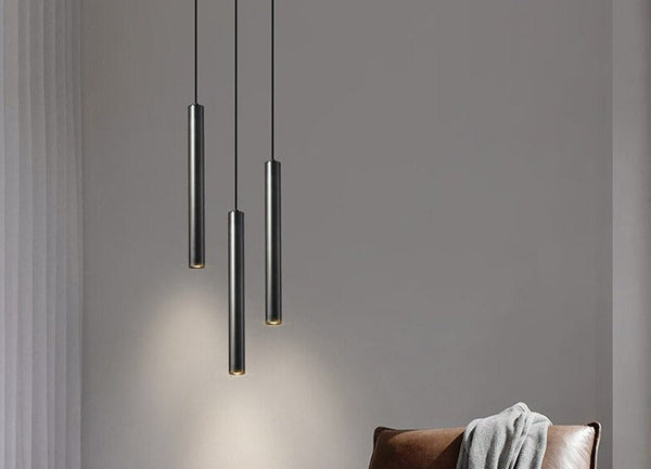 Cylindrical Pendant Staircase Chandelier-Staircase Chandelier