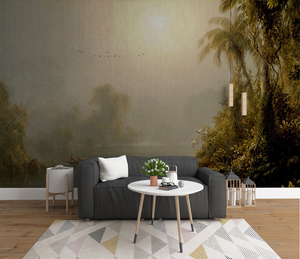Dark Forest Theme Design - Tropical Wallpaper Mural-Trees Wallpaper