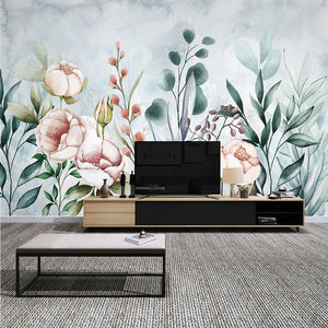 Deep Florals Wallpaper - Exquisite and Elegant Design-Flower & Leaf Wallpaper