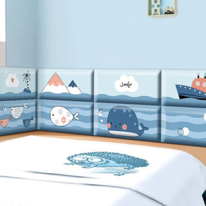 Deep Sea Divers Kids Wall Padded Safety Cushions-Anti Collision Padded Wall Stickers