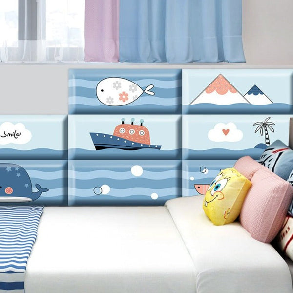 Deep Sea Divers Kids Wall Padded Safety Cushions-Anti Collision Padded Wall Stickers