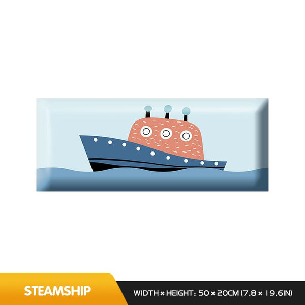 Deep Sea Divers Kids Wall Padded Safety Cushions-Anti Collision Padded Wall Stickers