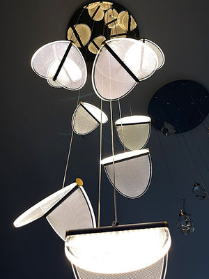 Deluxe Acrylic Blade Chandelier-Staircase Chandelier