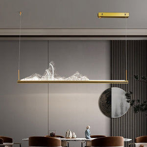 Designer Acrylic Hill Chandelier for Stunning Lighting-Kitchen Island