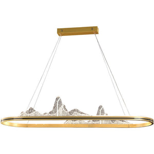 Designer Acrylic Hill Chandelier for Stunning Lighting-Kitchen Island