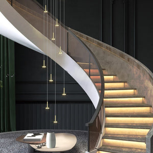 Designer Arc Luxury Staircase Chandelier-Staircase Chandelier