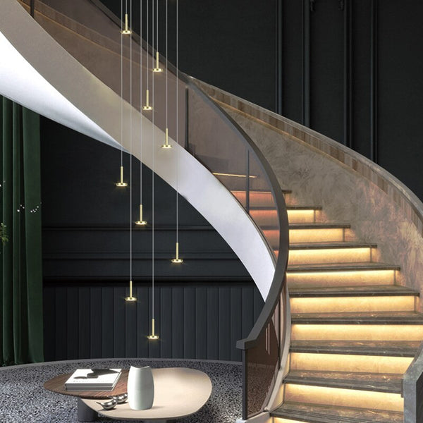 Designer Arc Luxury Staircase Chandelier-Staircase Chandelier