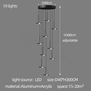 Designer Arc Luxury Staircase Chandelier-Staircase Chandelier