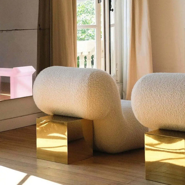 Designer Armchair Pool - Wool Chair in Style-Arm Chairs, Recliners & Sleeper Chairs