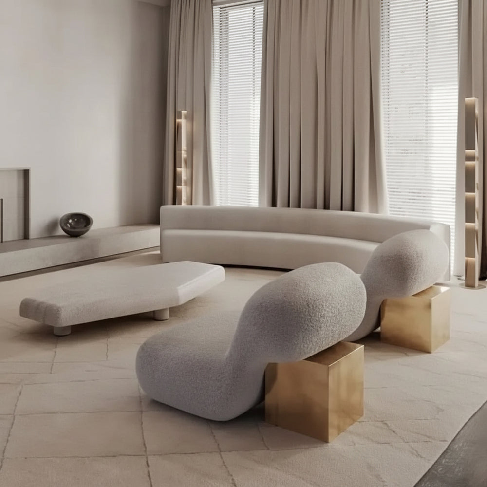 Designer Armchair Pool - Wool Chair in Style-Arm Chairs, Recliners & Sleeper Chairs